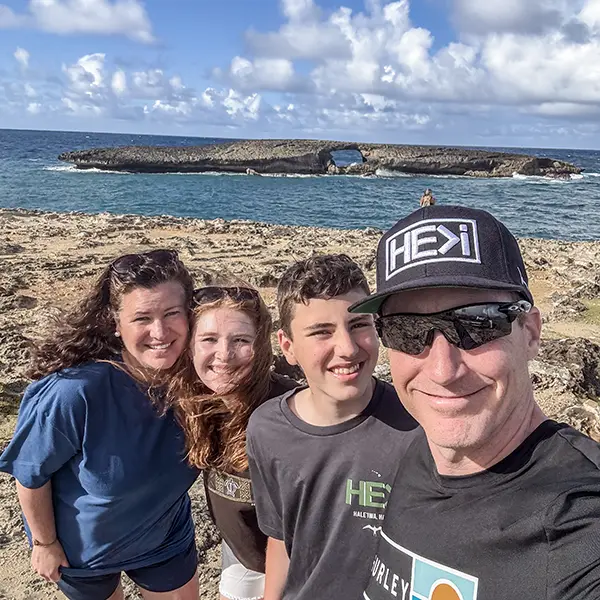 White family on vacation