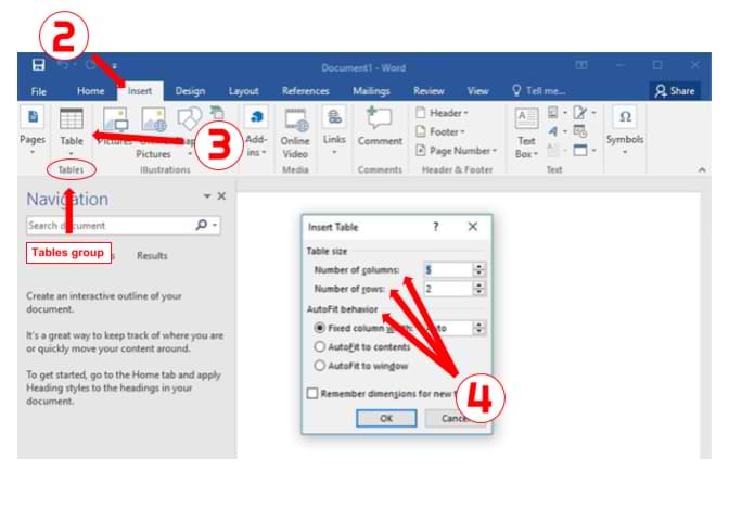 how to insert an excel table in a word document