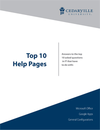 Top 10 Help Pages