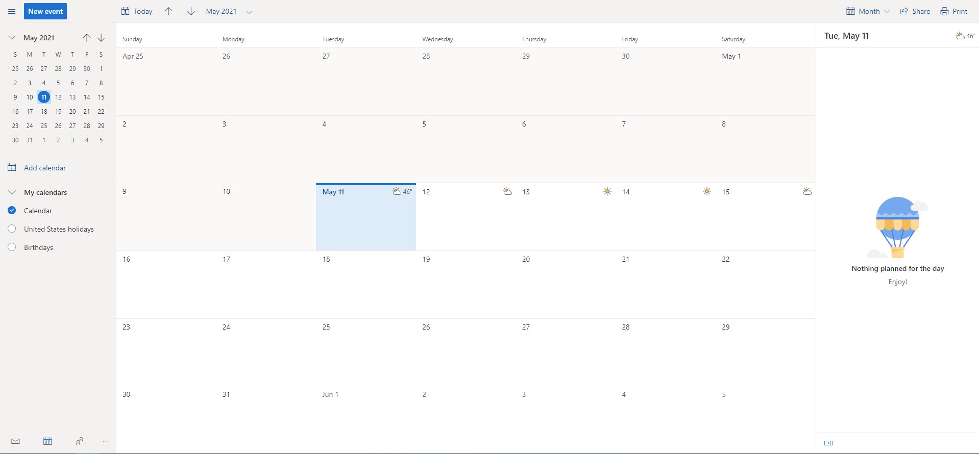 Calendar View Options in Outlook Cedarville University