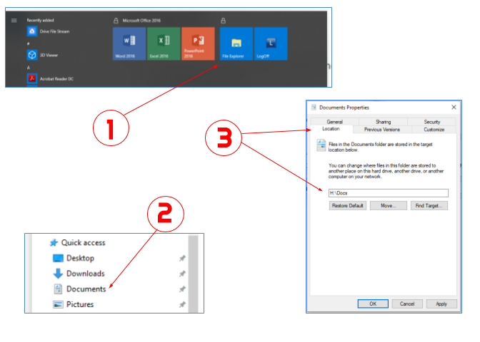 Windows How To Set Default Document Folder Location Cedarville University