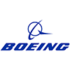 Logo for Boeing.