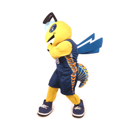 Cedarville University athletic mascot dancing