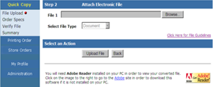 Attach Electronic File