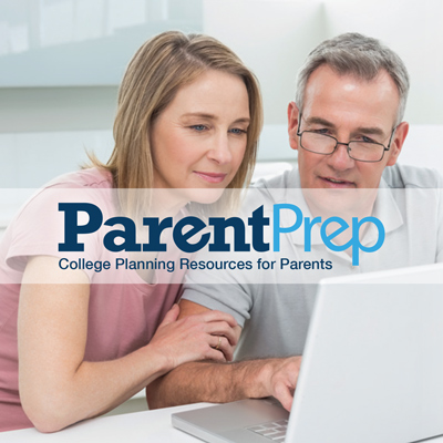 Parents viewing Parent Prep information on a laptop