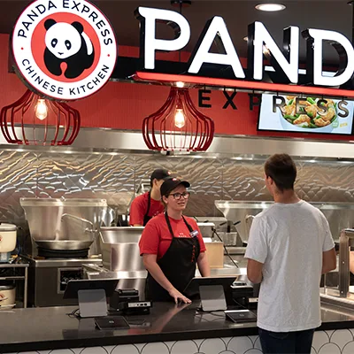 Student ordering Panda Express