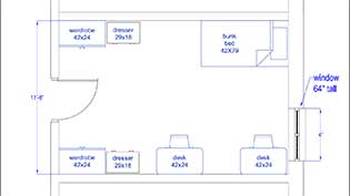 St. Clair Room Layout